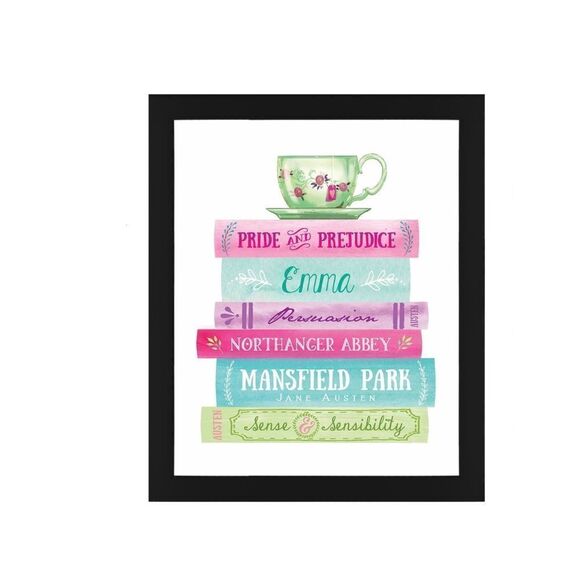 Jane Austen Book Stack Print - Picture 2 of 3
